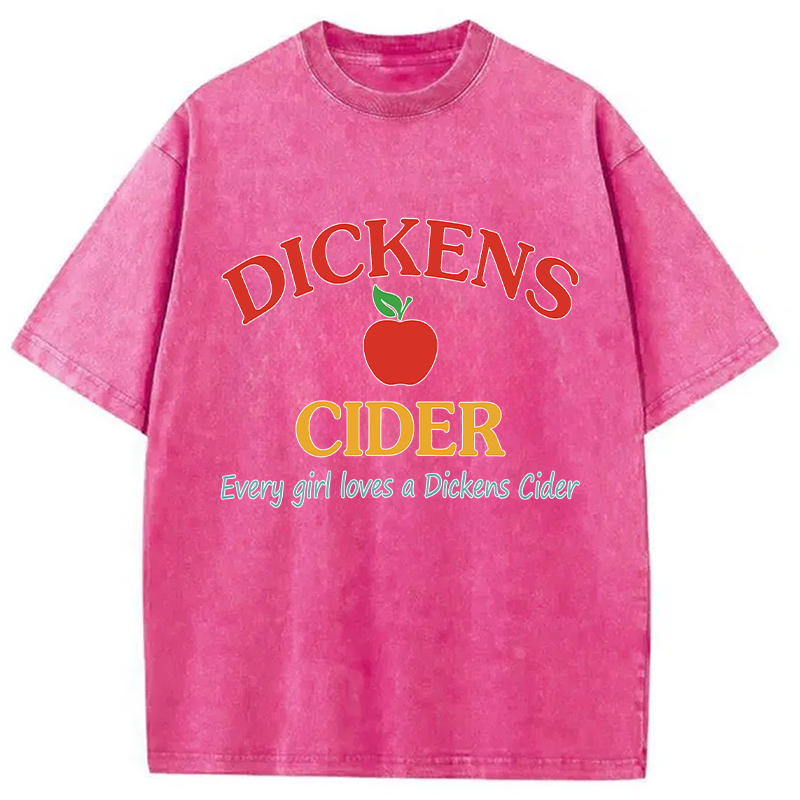 Modecanvas Dickens Cider DTG Printing Washed T-Shirt