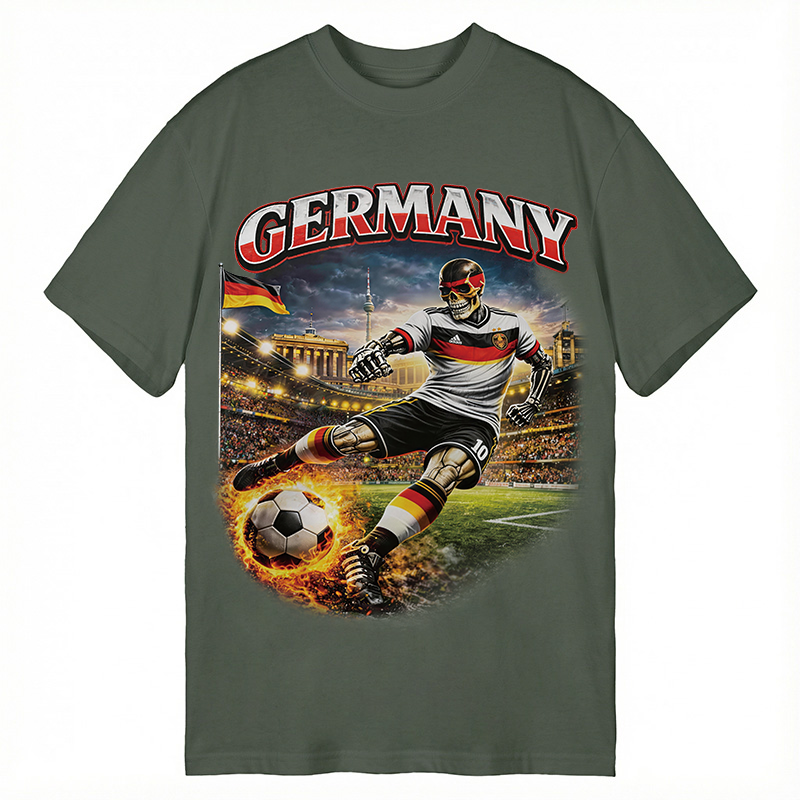 Modecanvas Germany Soccer Vintage DTG Printing Classic T-Shirt-modecanvas