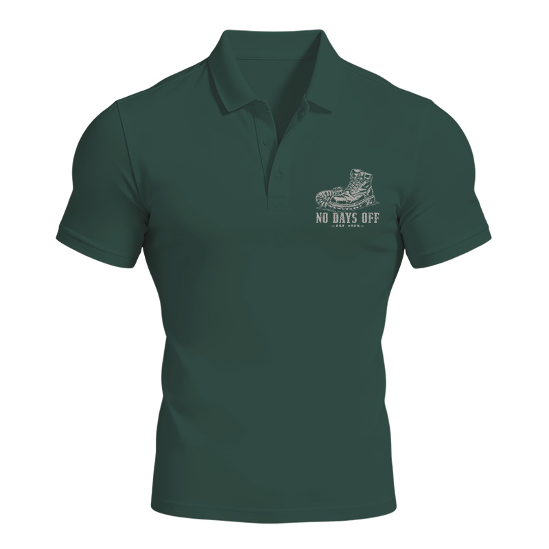 Modecanvas No Days Off Polo Shirt
