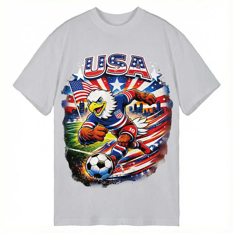 Modecanvas American Eagle Soccer DTG Printing Classic T-Shirt-modecanvas