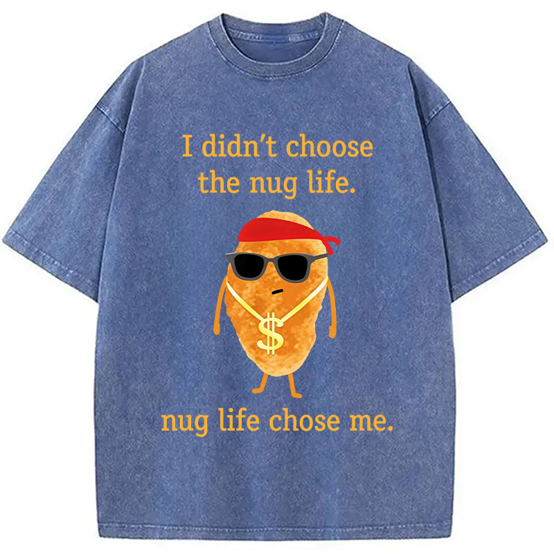 Modecanvas Funny Nugget DTG Printing Washed T-Shirt