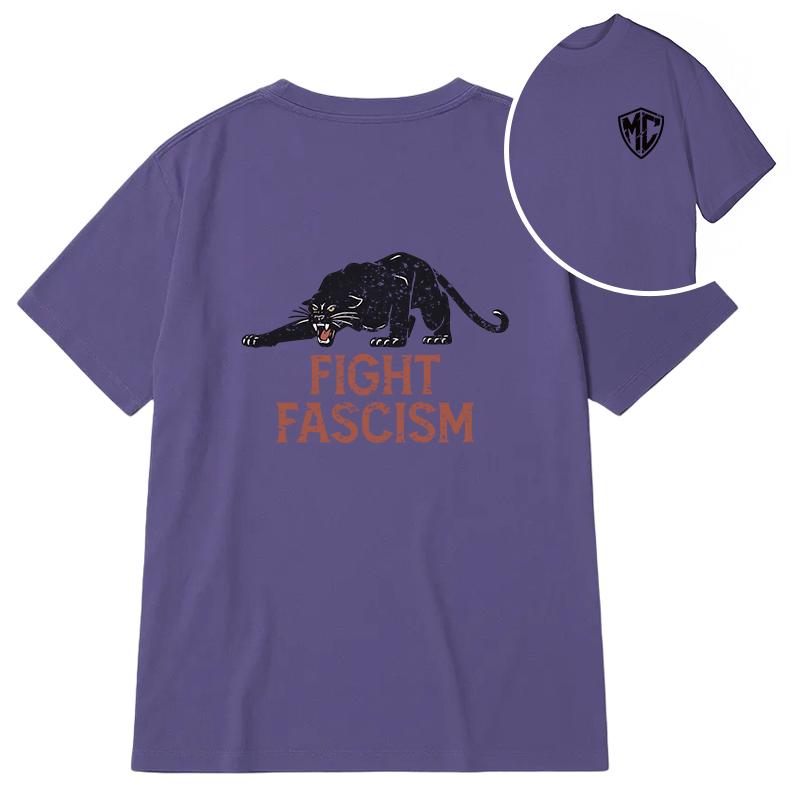 Modecanvas Fight Black Panther DTG Printing Back Classic T-Shirt