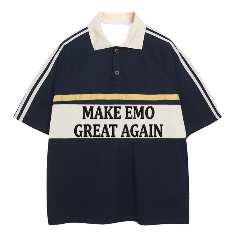 Modecanvas MEGA Polo Embroidered T-Shirt