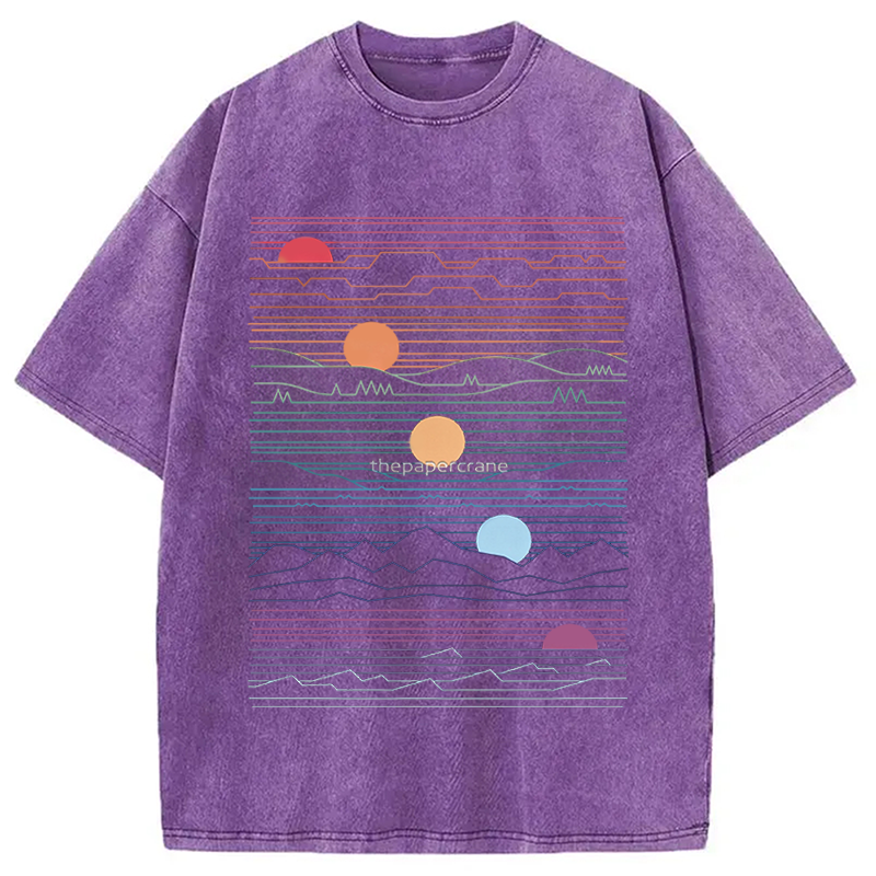 Modecanvas Under One Sun DTG Printing Washed T-Shirt