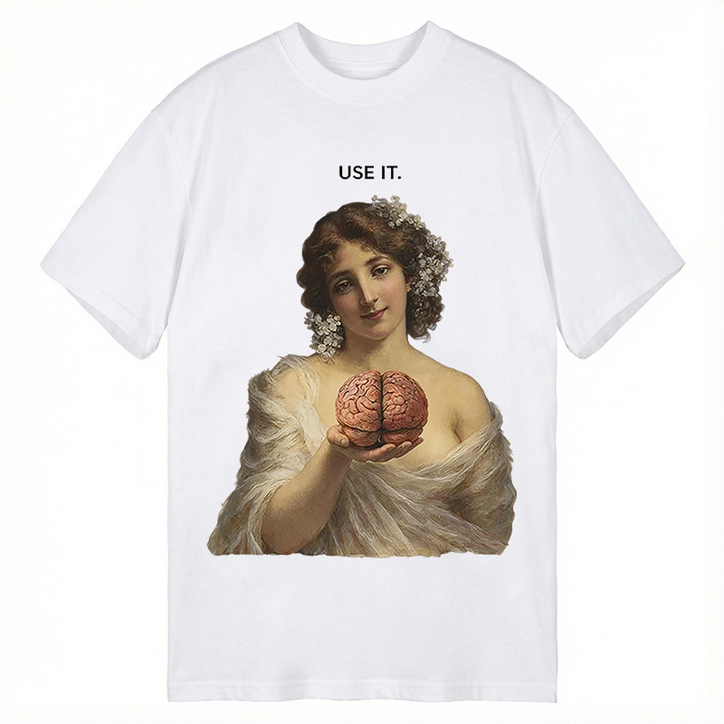 Modecanvas Use Your Brain DTG Printing Classic T-Shirt-modecanvas