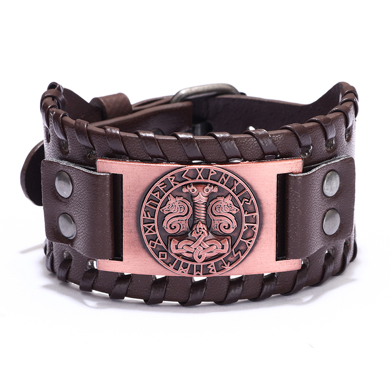 Modecanvas Thor's Hammer Braided Bracelet-modecanvas