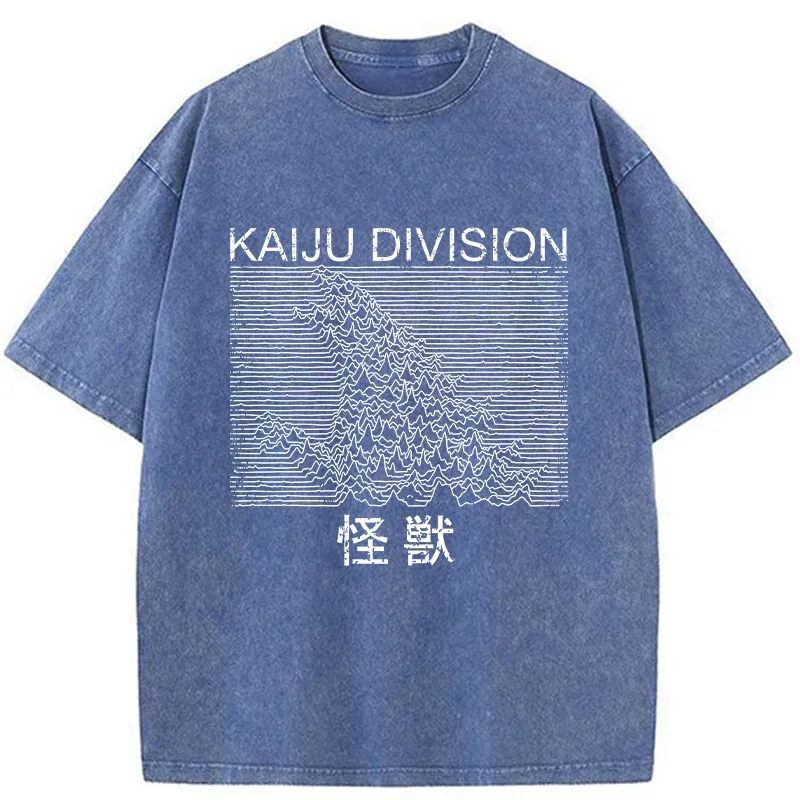 Modecanvas Music Monster Washed T-Shirt-modecanvas