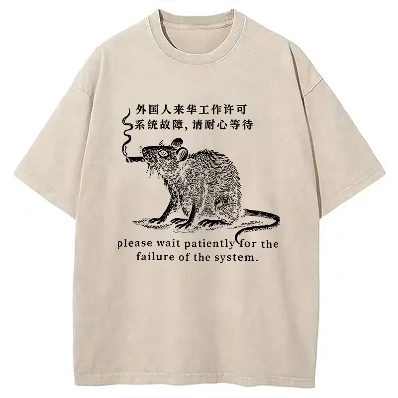 Modecanvas Travel Permit Washed T-Shirt