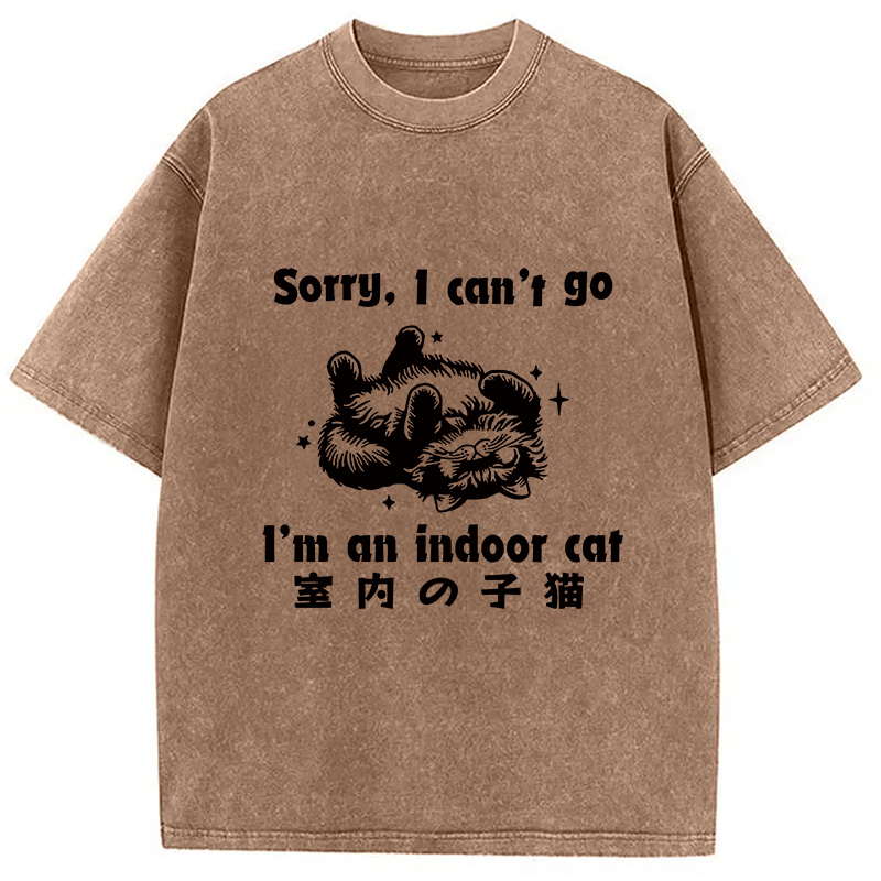 Modecanvas House Cat Washed T-Shirt