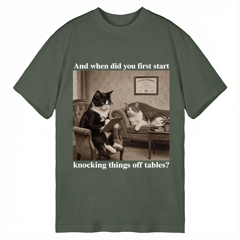 Modecanvas Sarcastic Cat DTG Printing Classic T-Shirt