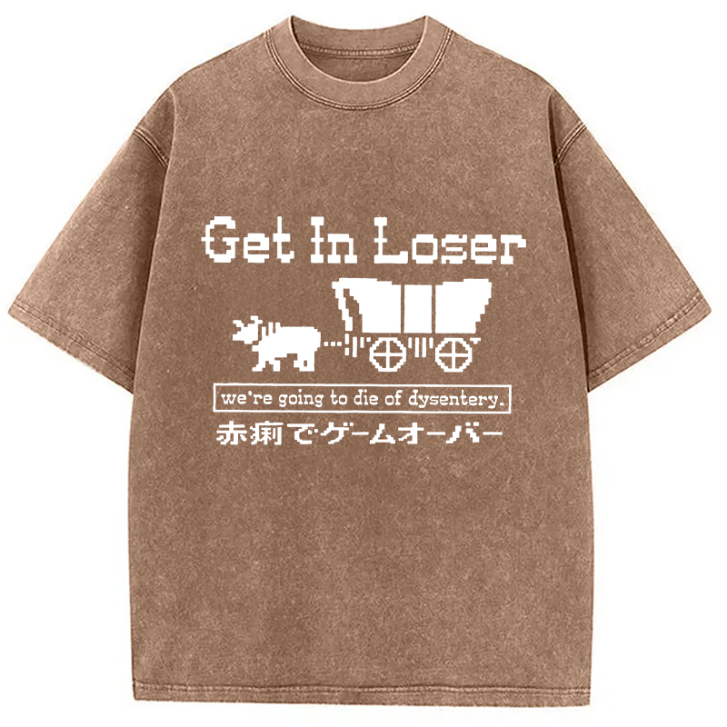 Modecanvas Died Of Dysentery Washed T-Shirt