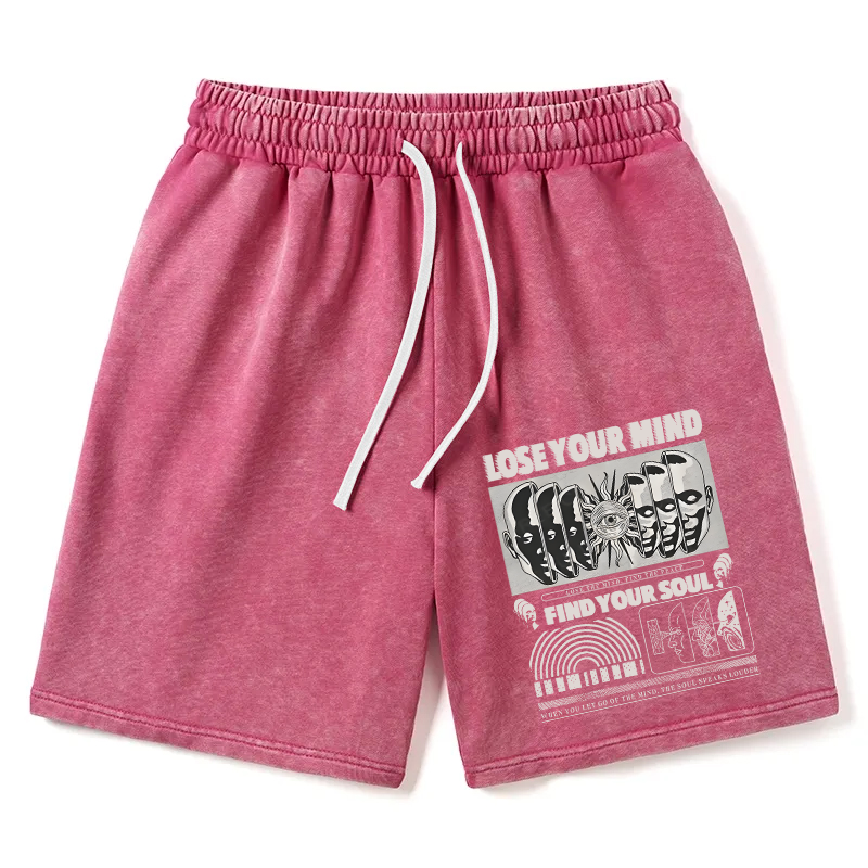 Modecanvas Lose Mind Find Soul Washed Short