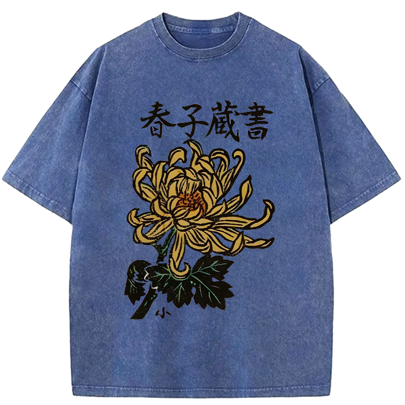 Modecanvas Spring Chrysanthemum Washed T-Shirt