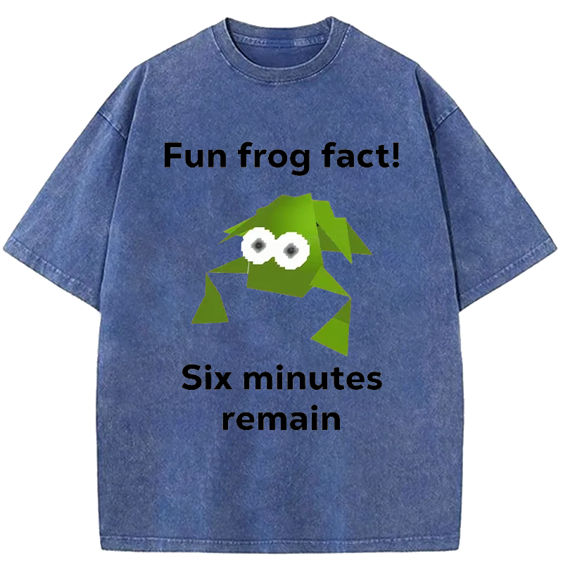 Modecanvas Funny Frog Kanji Washed T-Shirt