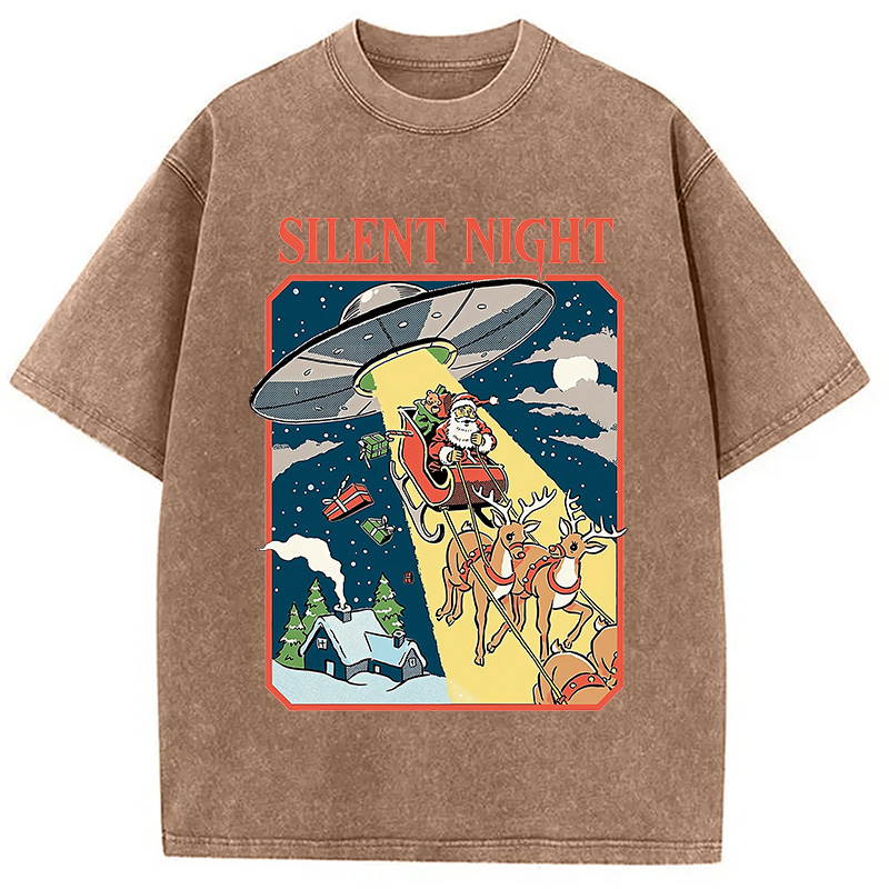 Modecanvas Silent Night Washed T-Shirt