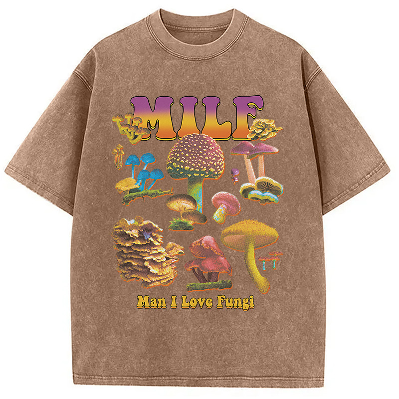 Modecanvas MILF Fungi Washed T-Shirt