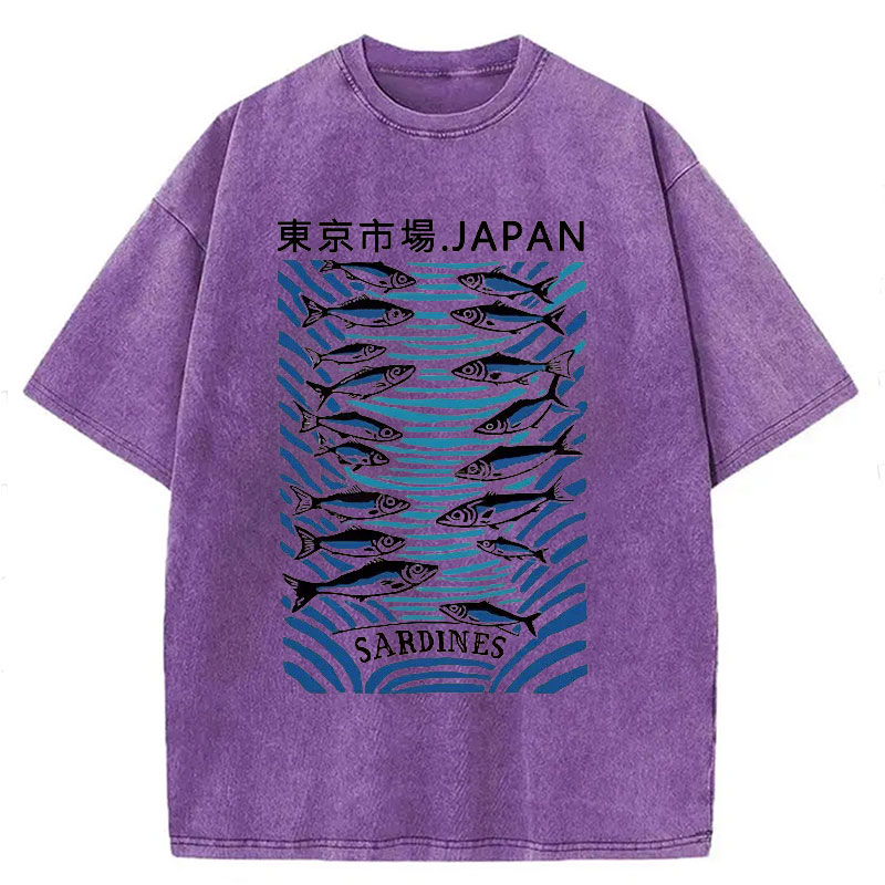 Modecanvas Tokyo Fish Market Washed T-Shirt