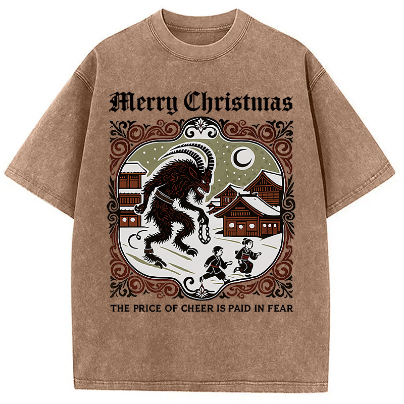 Modecanvas The Price of Cheer is Paid in Fear Washed T-Shirt