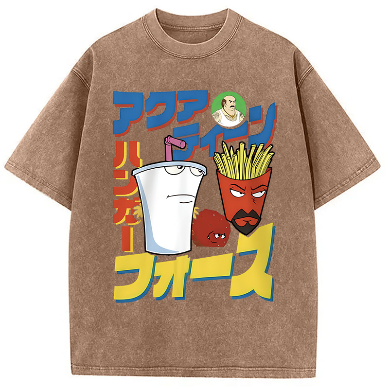 Modecanvas Retro Comics Vintage Washed T-Shirt