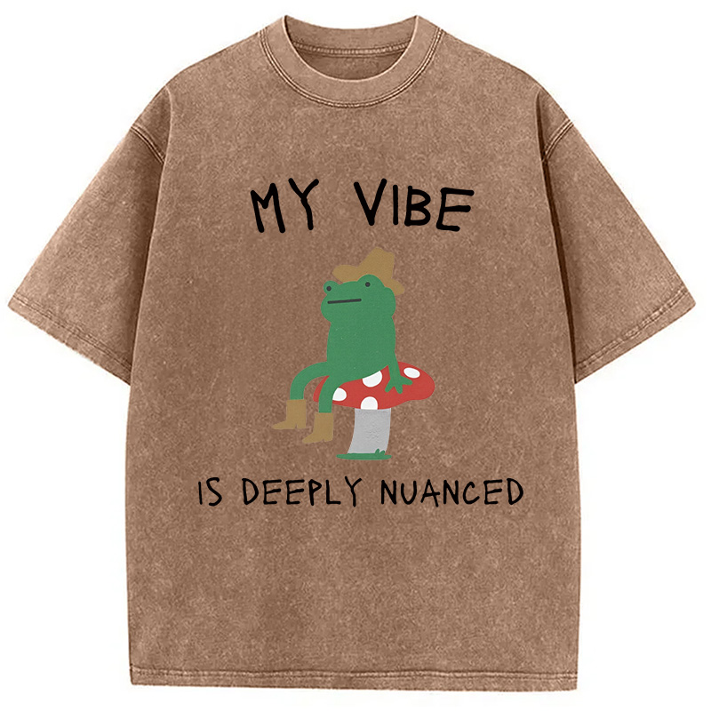 Modecanvas My Vibe Washed T-Shirt