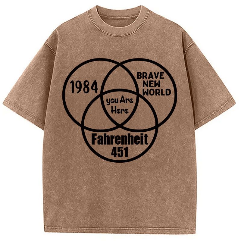 Modecanvas Multidimensional Thinking Washed T-Shirt