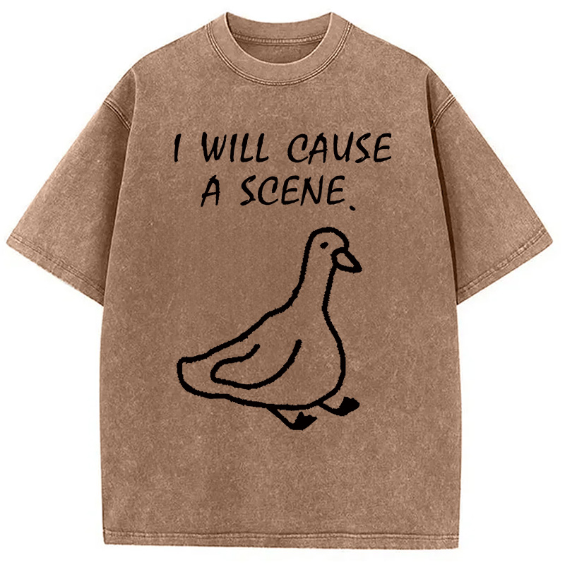 Modecanvas Stupid Goose Washed T-Shirt