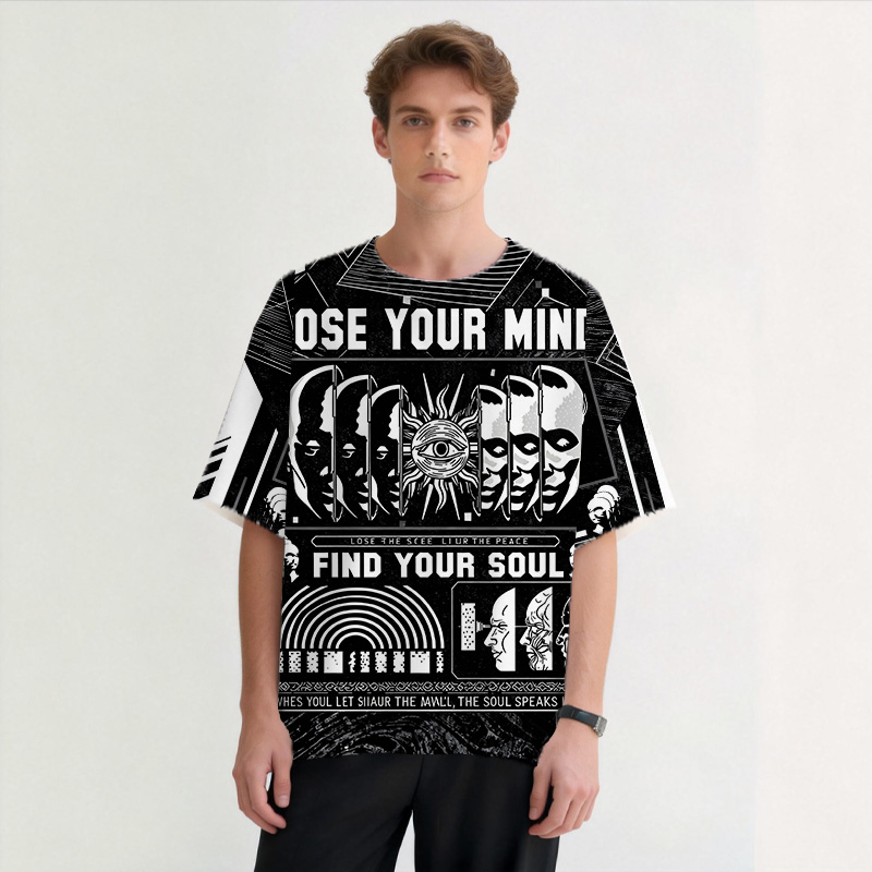 Modeocanvas Lose Mind Find Soul All Over Print T-shirt-modecanvas