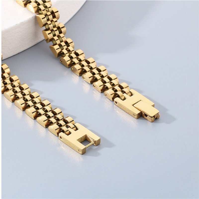Modecanvas Titanium Steel Geometric Hip-hop Necklace