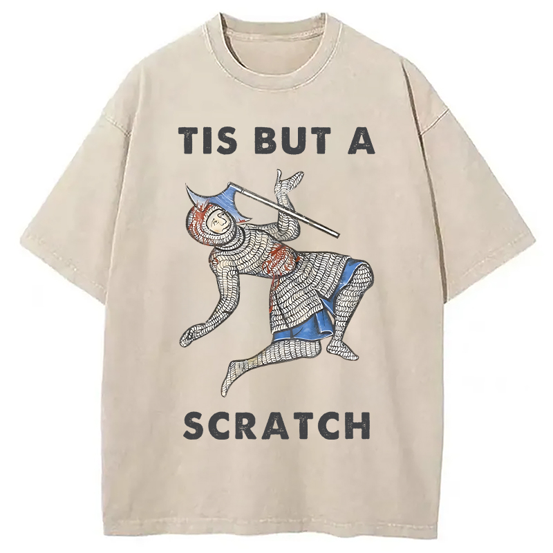 Modecanvas Funny Medieval Washed T-Shirt