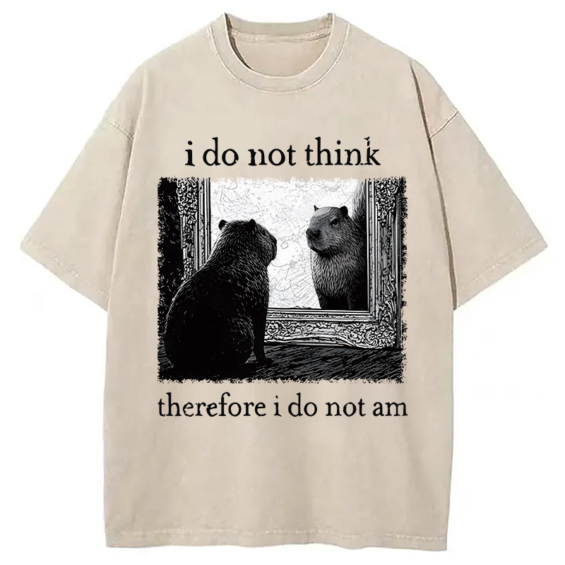 Modecanvas Capybara Paradox Washed T-Shirt