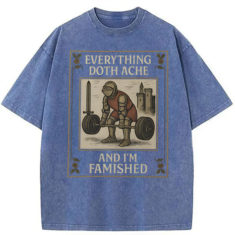Modecanvas Everything Doth Ache DTG Printing Washed T-Shirt