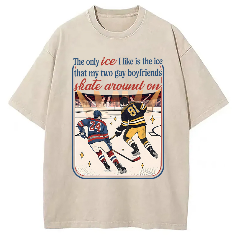 Modecanvas The Only Ice I Like DTG Printing Washed T-Shirt
