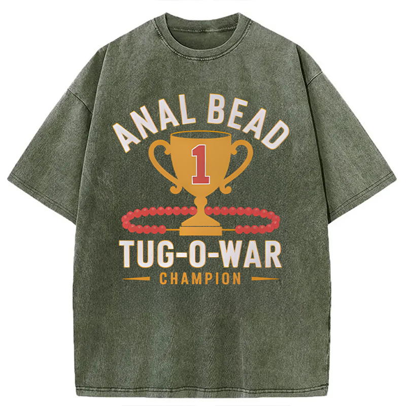Modecanvas Champion Funny DTG Printing Washed T-Shirt