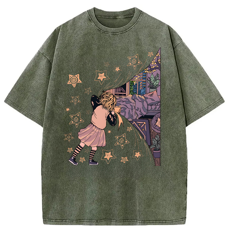Modecanvas Unveiling Serenity DTG Printing Washed T-Shirt