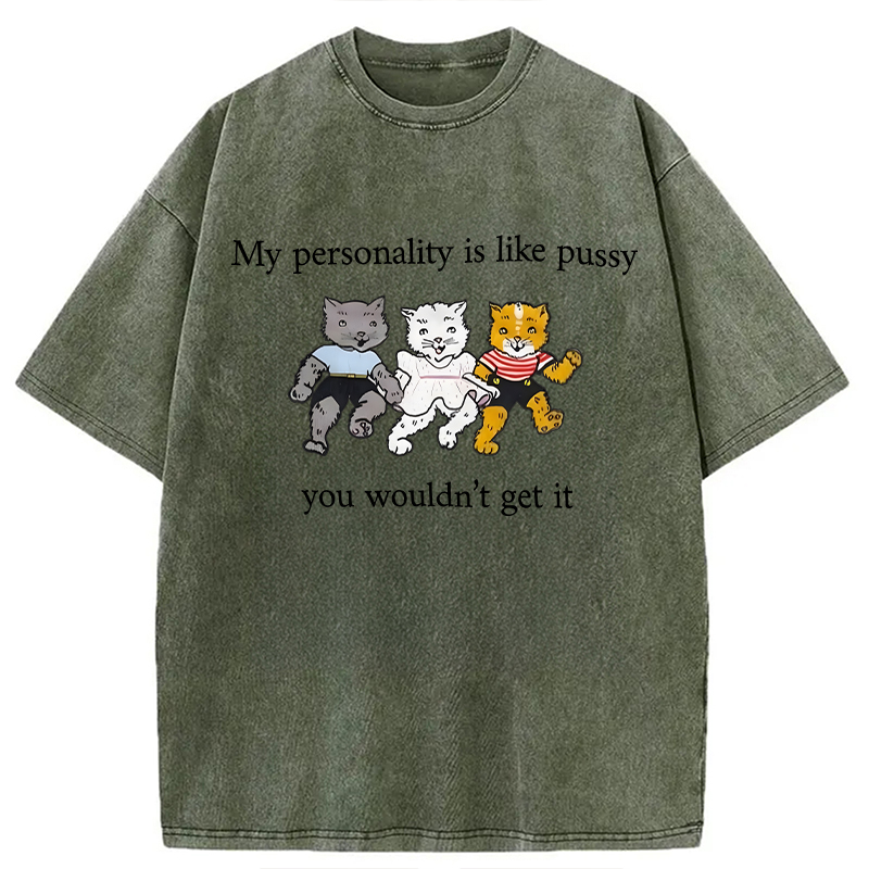 Modecanvas My Personality DTG Printing Washed T-Shirt