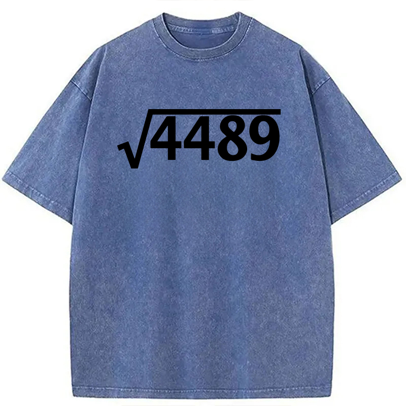Modecanvas Square Root 4489 DTG Printing Washed T-Shirt