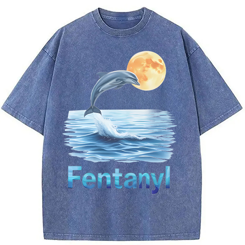 Modecanvas Retro Vaporwave DTG Printing Washed T-Shirt