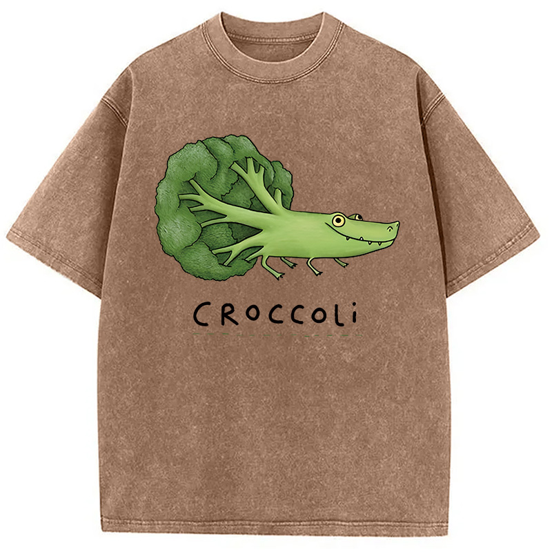 Modecanvas Croccoli DTG Printing Washed T-Shirt