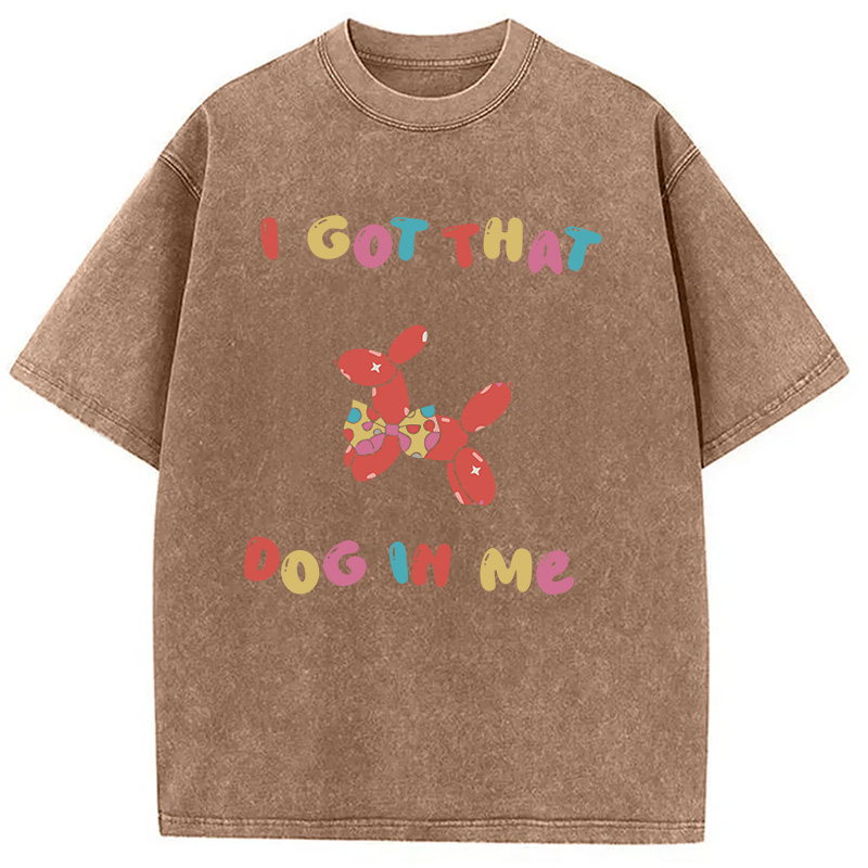 Modecanvas Clowncore Meme DTG Printing Washed T-Shirt