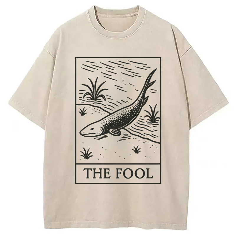 Modecanvas The Fool Washed T-Shirt-modecanvas