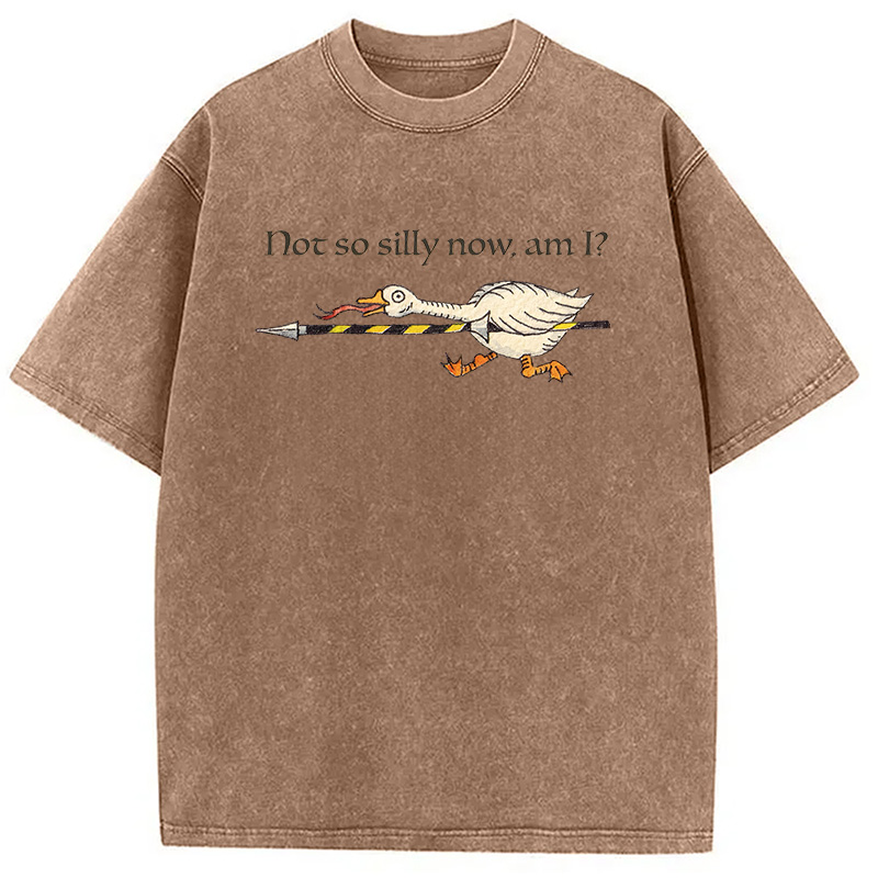 Modecanvas Not So Silly Now Am I? DTG Printing Washed T-Shirt