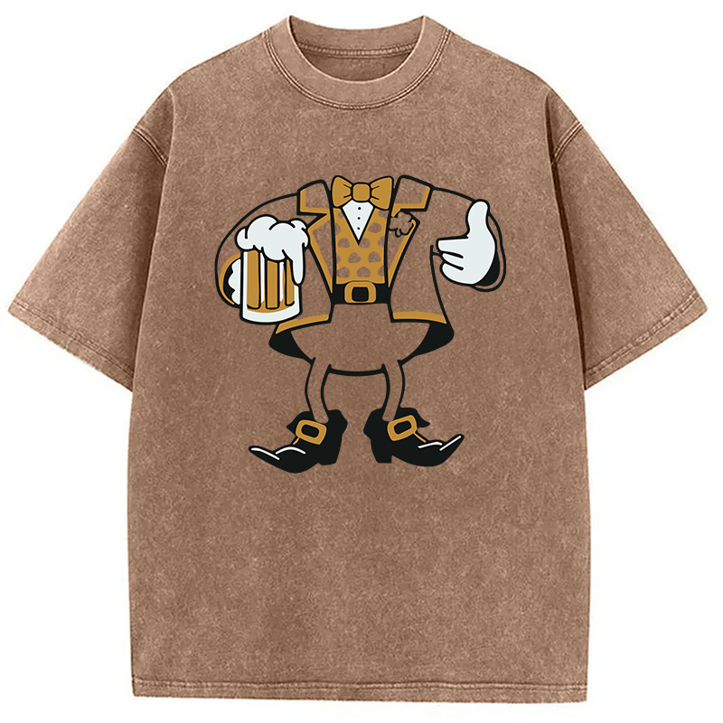 Modecanvas Leprechaun Look-A-Like DTG Printing Washed T-Shirt