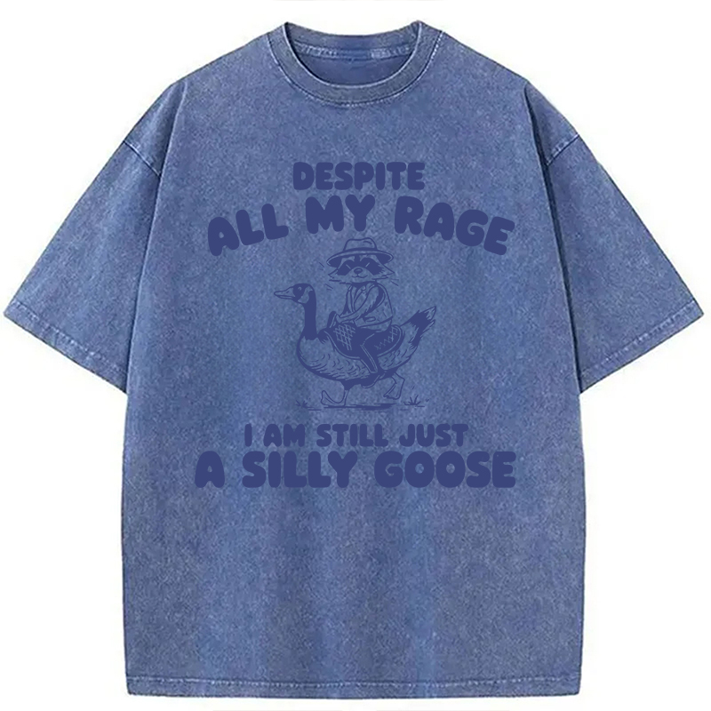 Modecanvas A Silly Goose DTG Printing Washed T-Shirt