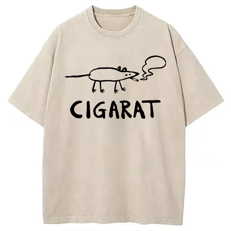 Modecanvas CIGARAT DTG Printing Washed T-Shirt