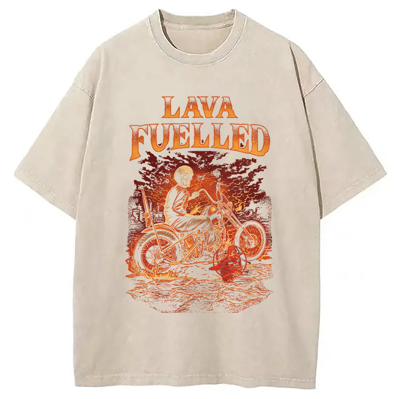 Modecanvas Lava Fuelled DTG Printing Washed T-Shirt