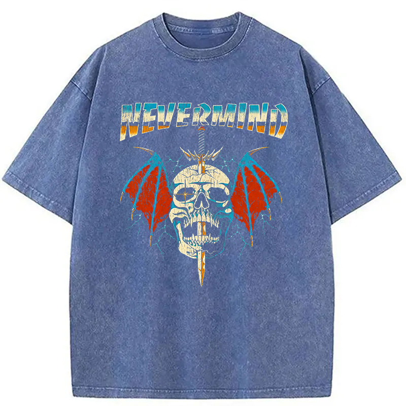Modecanvas Nevermind DTG Printing Washed T-Shirt