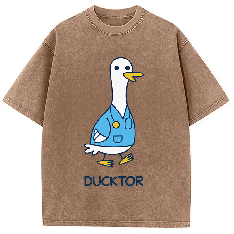 Modecanvas Ducktor DTG Printing Washed T-Shirt