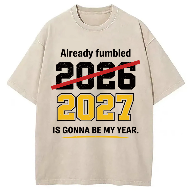 Modecanvas Already Fumbled 2026 DTG Printing Washed T-Shirt
