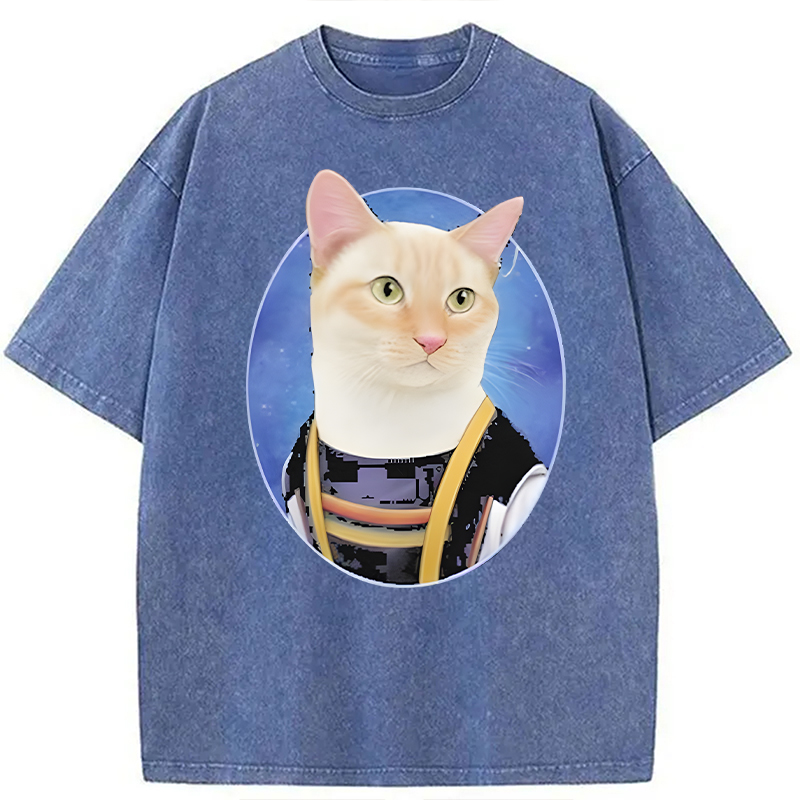 Modecanvas Doctor Mew DTG Printing Washed T-Shirt