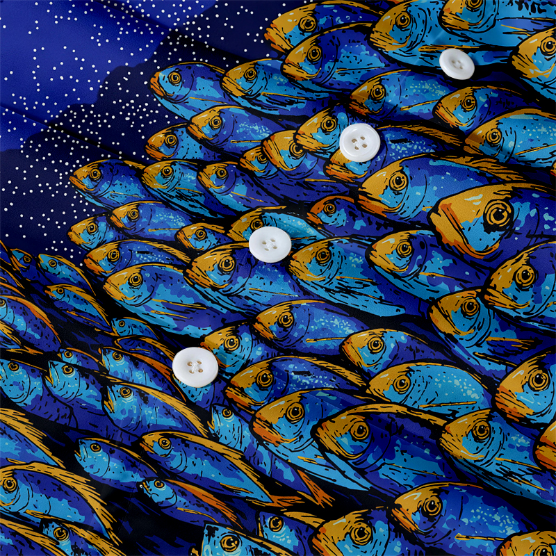 Modecanvas Ocean Fish Hawaiian Shirt